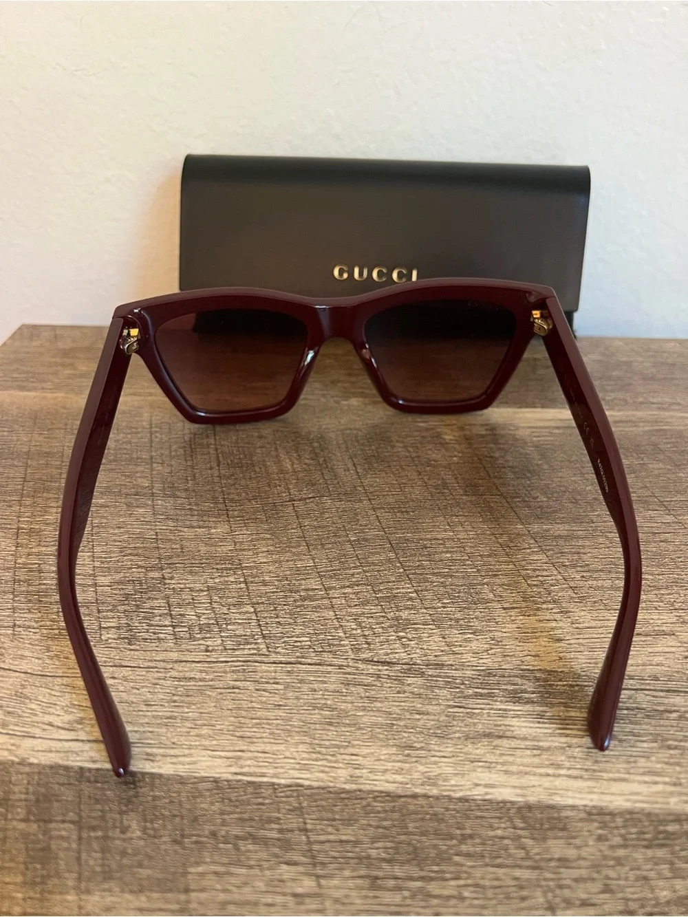 Gucci GG1714S-003 Burgundy Cat-Eye 54mm Sunglasses